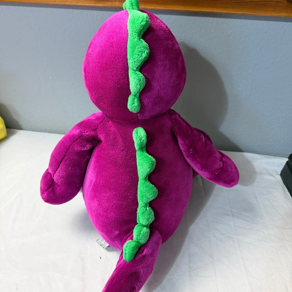 Vintage Barney The Dinosaur Plush Toy Stuffed Animal‎ 1988 Purple Green 20